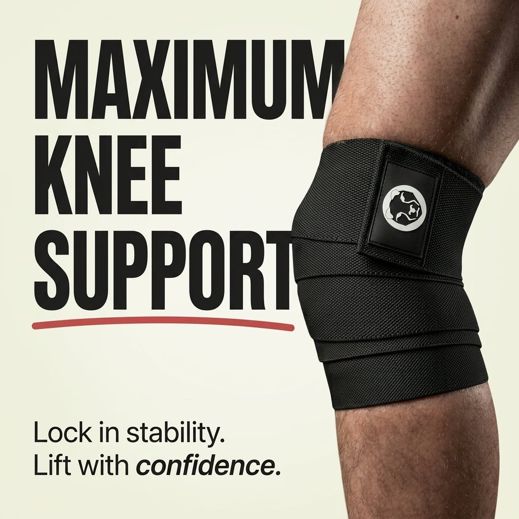 Weightlifting knee wraps for powerlifting squats and maximum joint compression – Mammal Strength