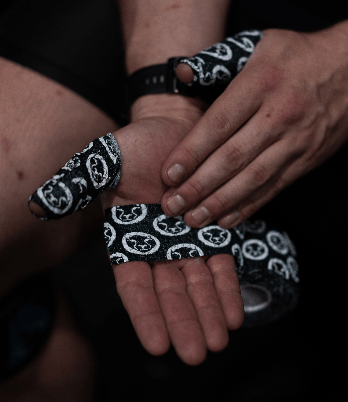 Weightlifting thumb tape 5m rolls 3-pack black Spec 2.0 for hook grip – Mammal Strength