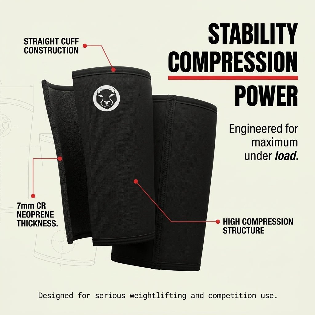 Mammal V3 7mm Straight Cuff Knee Sleeves - Mammal Strength