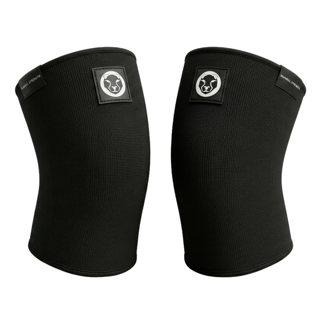 Mammal Strength 3mm double ply knee sleeves black pair weightlifting knee support