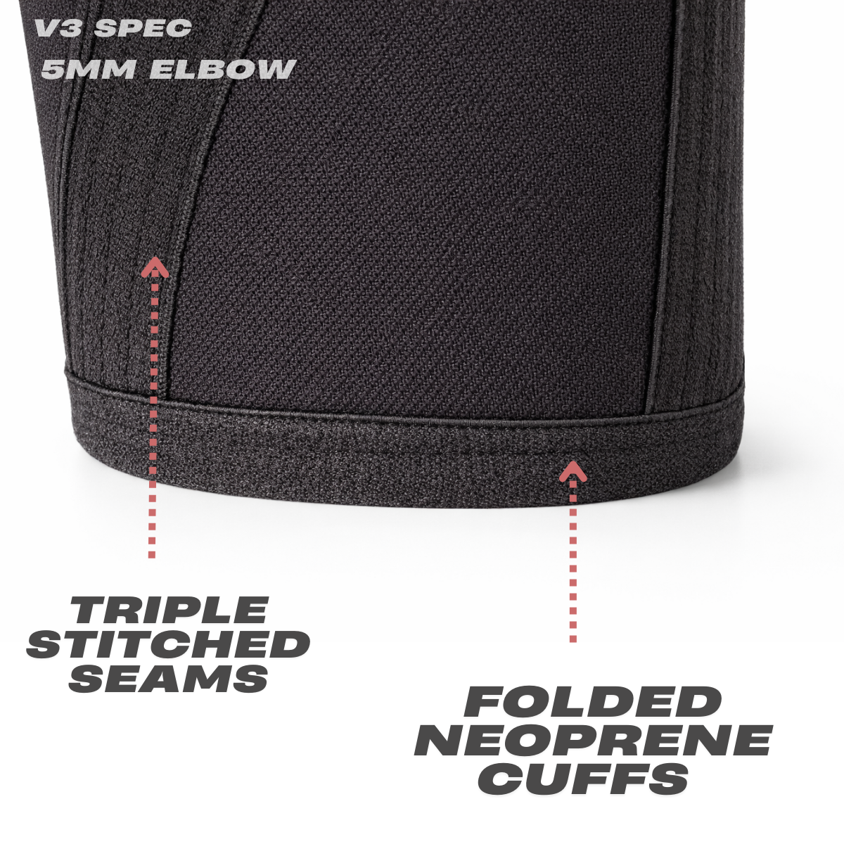 V3 5mm neoprene elbow sleeves for CrossFit and weightlifting compression support – Mammal Strength
