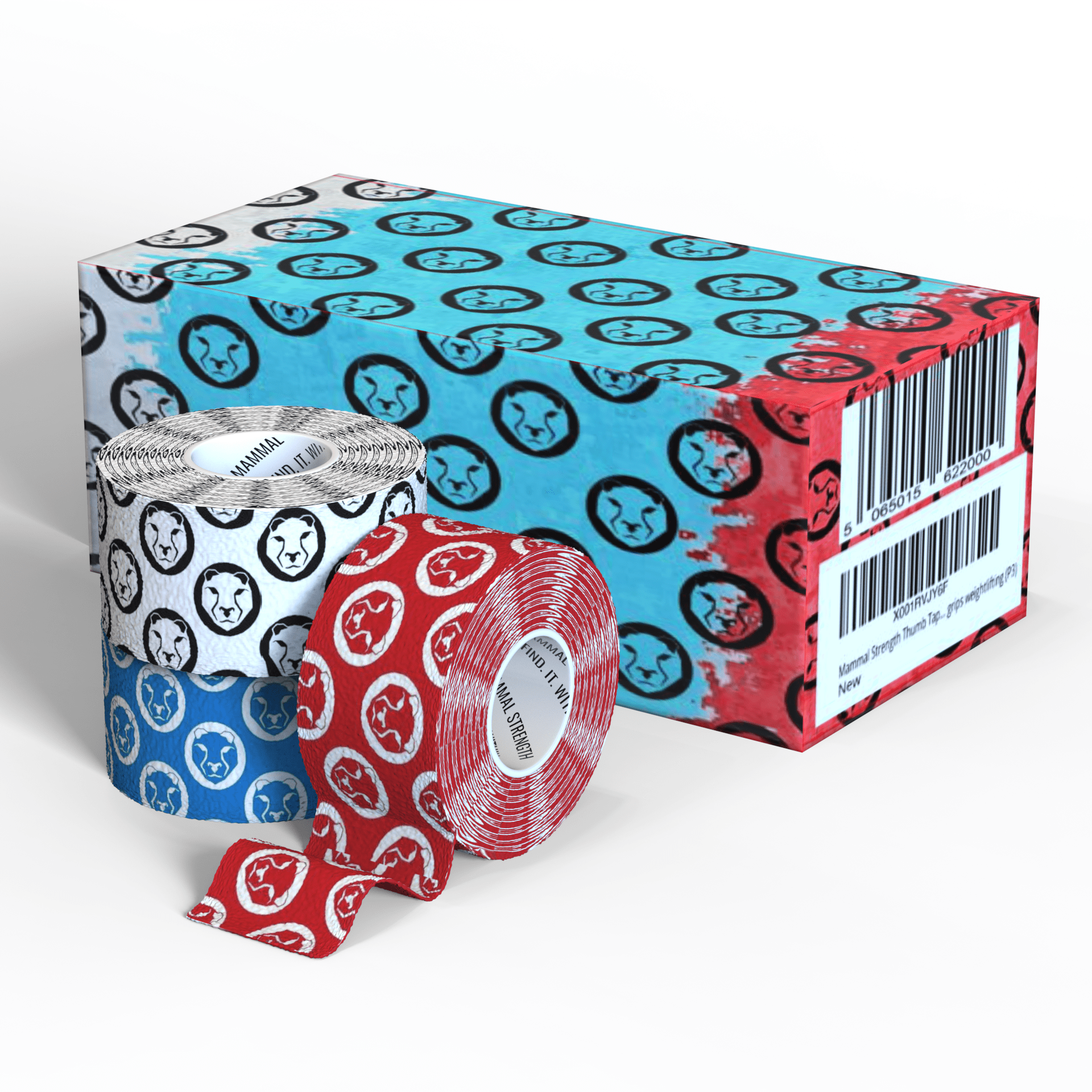 Mammal Tape 2.0 - 5 - Metre Rolls - Thumb & Weightlifting Tape (3 - Pack) (Other International) - Mammal Strength