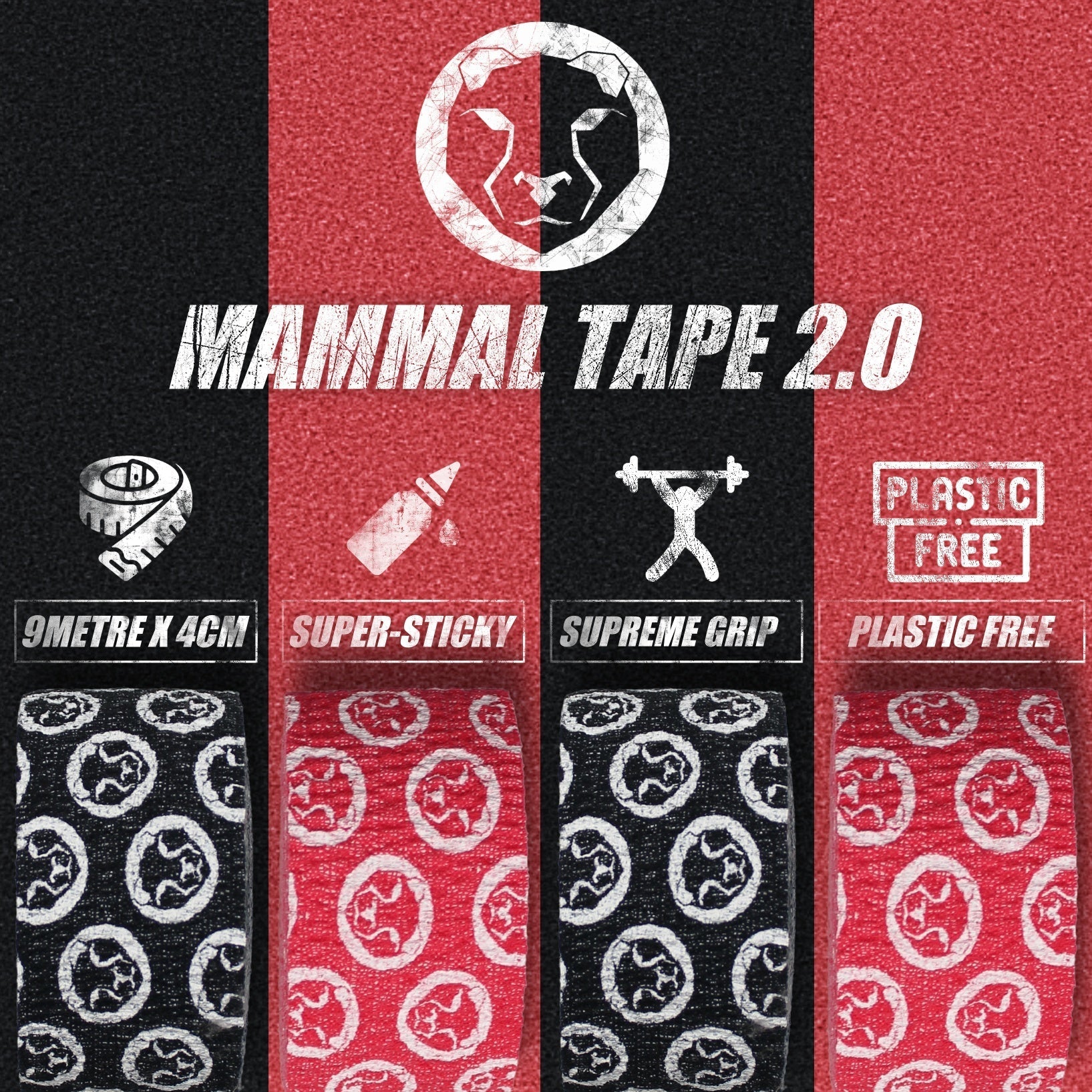 Mammal Tape - 9 - Metre - 2.0 Spec (per roll) - Mammal Strength