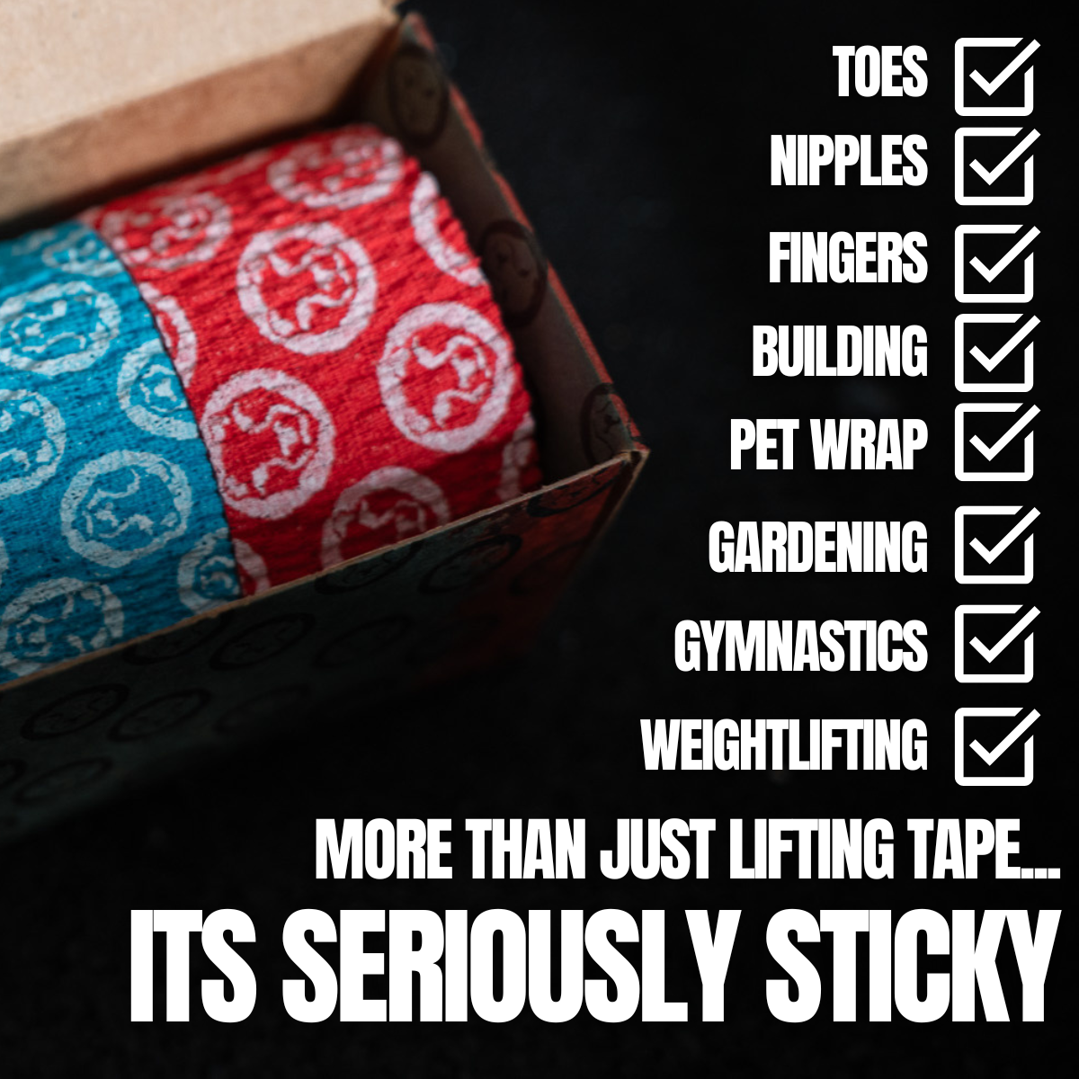 Thumb &amp; Weightlifting Tape - Mammal Tape 5-Metre Rolls (3-Pack) (NEWEST EDITION)