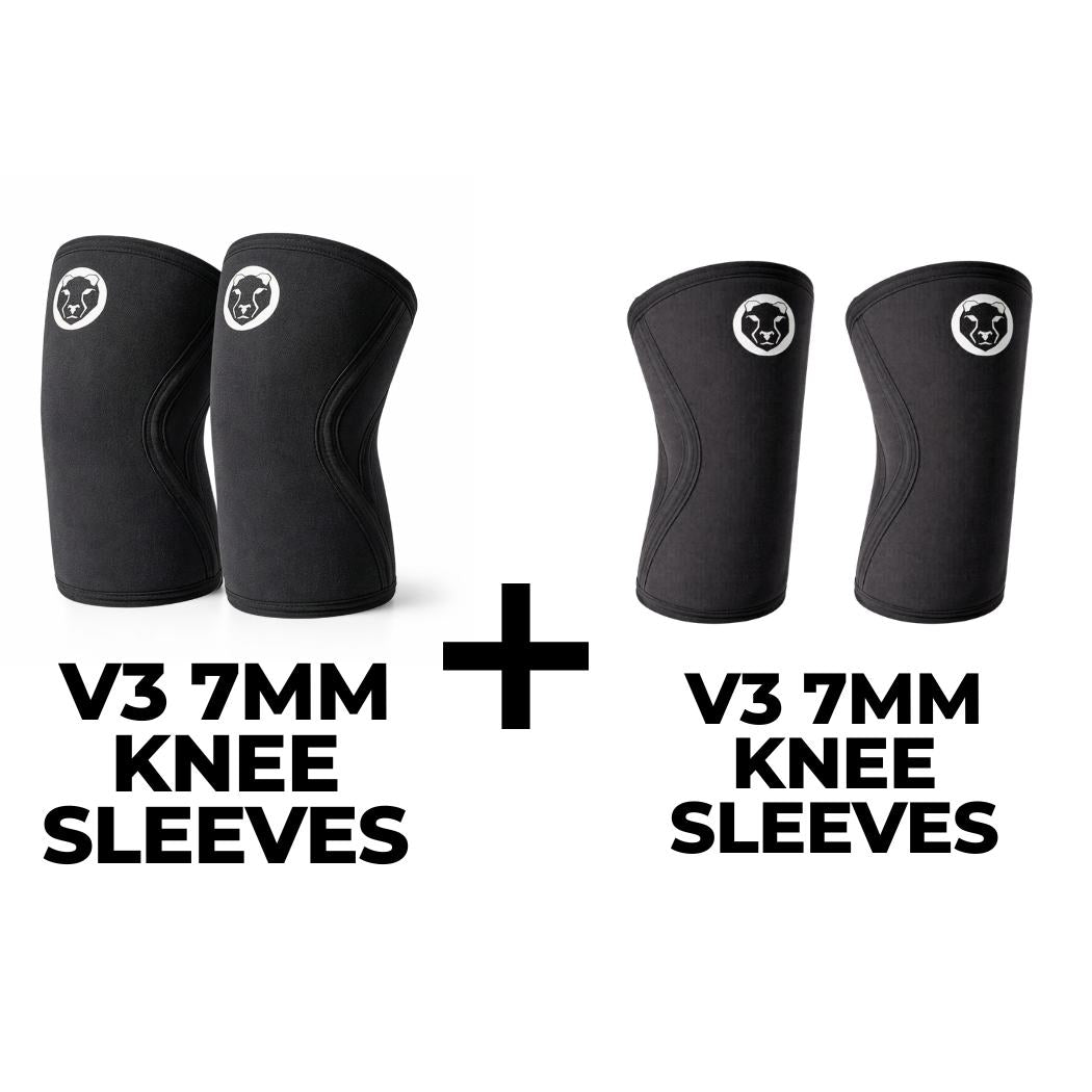 V3 Sleeve Bundle - 7mm Knee Sleeves + 5mm Knee Sleeves