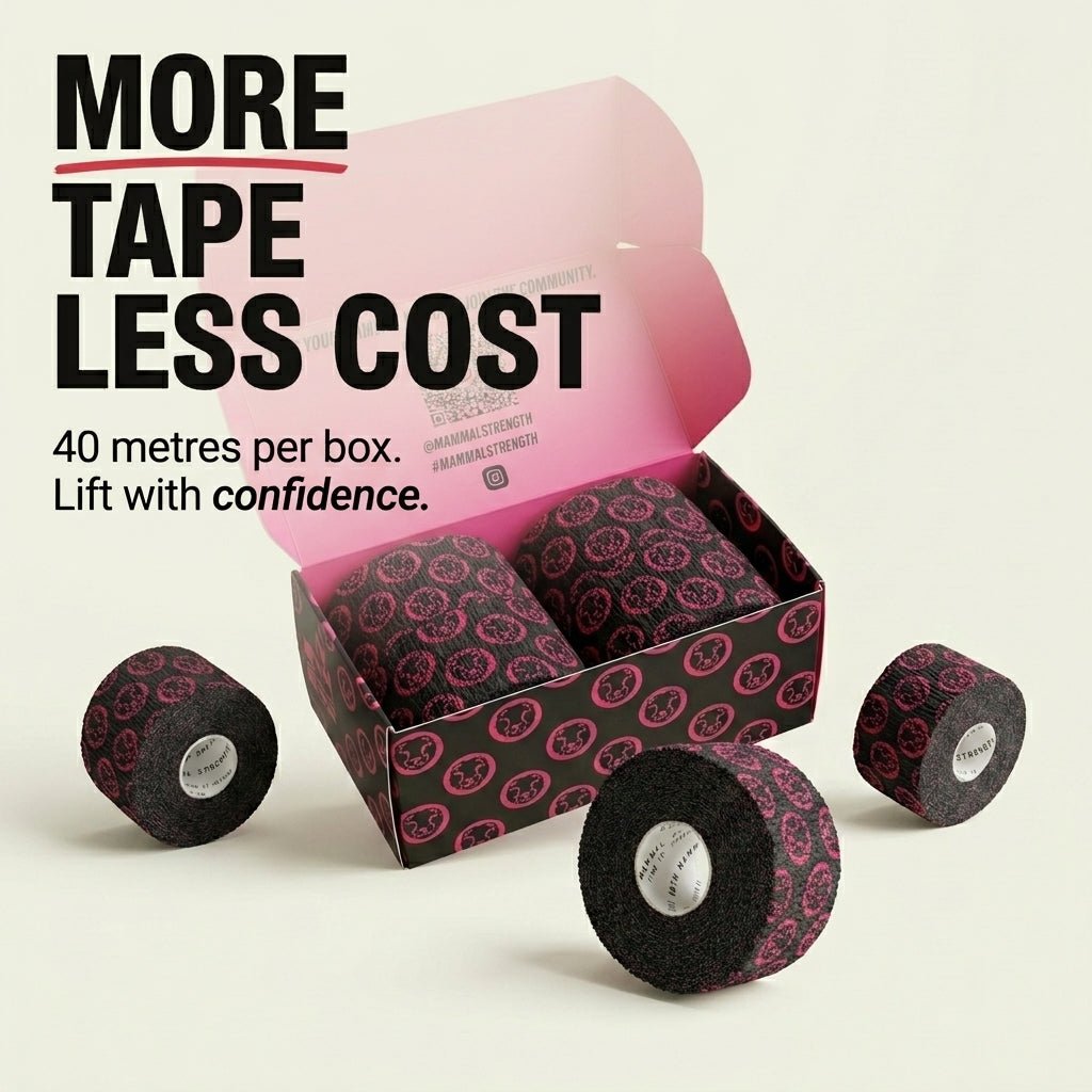 Mammal Tape - 10 - Metre - Black/Pink - SPEC 2.0 (4 pack) - Mammal Strength