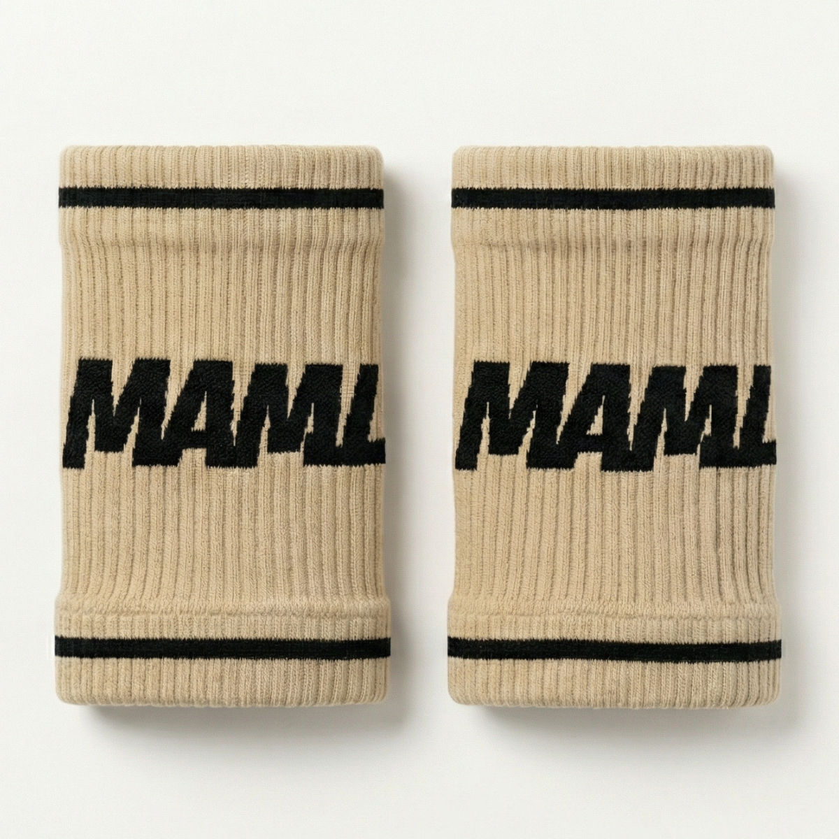 Long wristbands sweatbands 15cm stone colour for CrossFit and functional fitness training