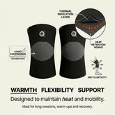 Mammal Thermal Knee Sleeves, lifestyle training graphic