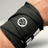 Mammal Lightweight Tie Wrist Wraps, alternate black pair view