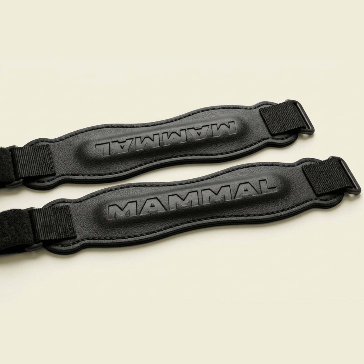 Mammal Strength patella knee straps pair black adjustable knee support straps for gym training and running