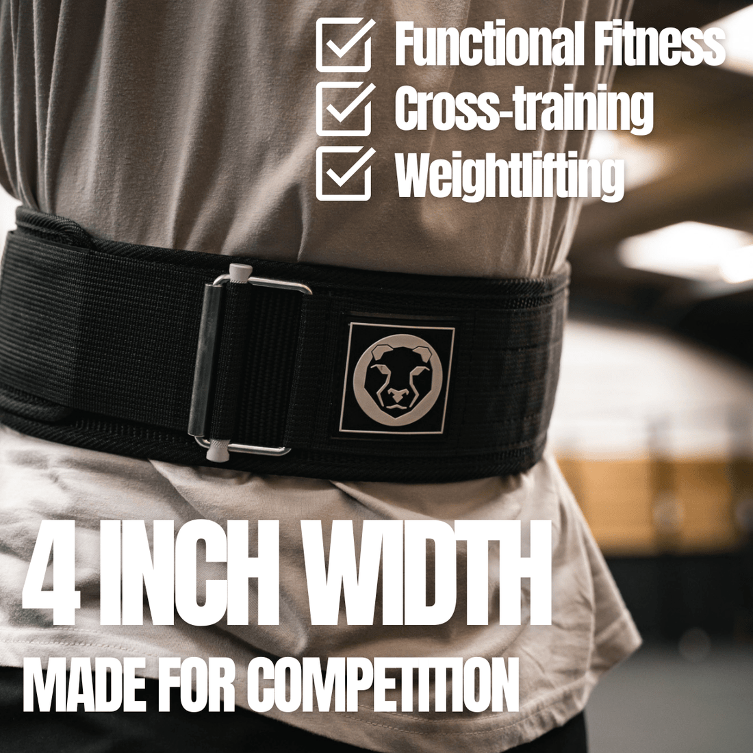 Mammal Strength &quot;4 Nylon Weightlifting Belt - Mammal Strength