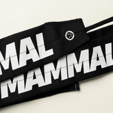 Close-up logo detail on Mammal Lightweight Tie Wrist Wraps