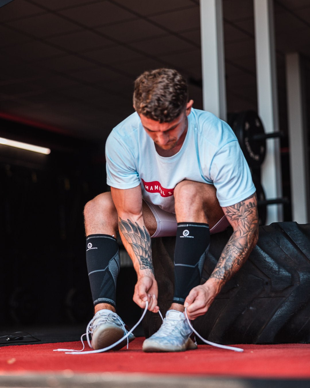 Calf compression sleeves pair for running recovery and shin support – Mammal Strength