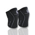 Mammal Strength Knee Sleeves V2 - 5mm Neoprene Knee Compression Support Sleeves - Black (PAIR) - Mammal Strength