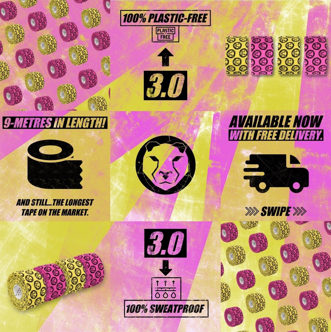 Mammal Tape - 9 - Metre - Spec 3.0 (per roll) - Mammal Strength